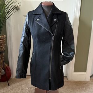 American Eagle Outfitters Recycled Wool/Pleather Jacket